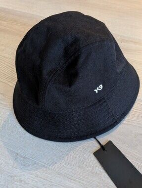 Adidas Y-3 Yohji Logo Bucket Hat Black IS5223